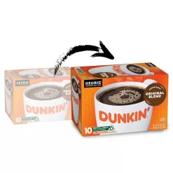 Dunkin' Original Blend Medium Roast Coffee, 60 Keurig K-Cup Pods