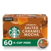 Starbucks K-Cup Coffee Pods—Salted Caramel Mocha Flavored Coffee—100% Arabica—Naturally Flavored—6 boxes (60 pods total)