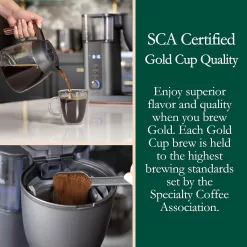 Café Specialty Drip Coffee Maker | 10-Cup Glass Carafe | WiFi Enabled Voice-to-Brew Technology | Matte Black