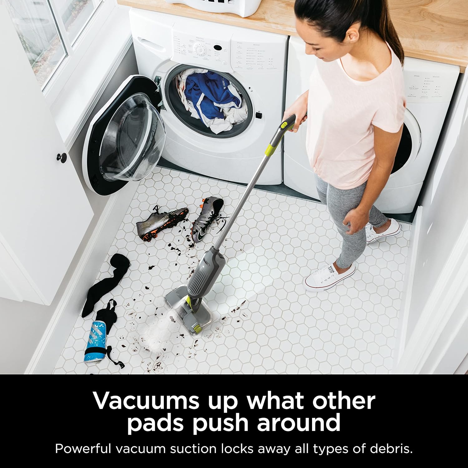 Shark VACMOP Pro Cordless Hard Floor Vacuum Mop with Headlights VM252 - Image 3