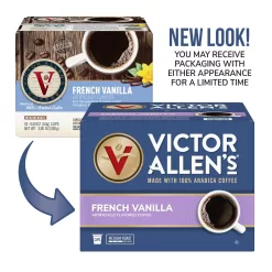 Victor Allen's Coffee French Vanilla Flavored, Medium Roast, 80 Count Single Serve Coffee Pods for Keurig K-Cup Brewers
