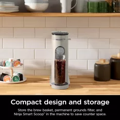 Ninja PB041ST Pods & Grounds Single-Serve Coffee Maker, Stone