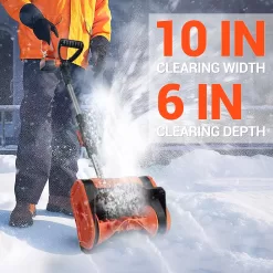 VOLTASK Cordless Snow Shovel - 20V | 10-Inch | 4-Ah Cordless Snow Blower, SS-20C