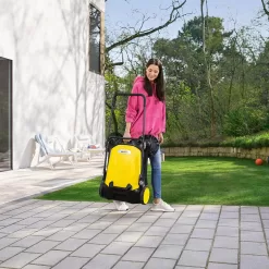Kärcher - S 4 Twin Walk-Behind Outdoor Hand Push Sweeper, Yellow