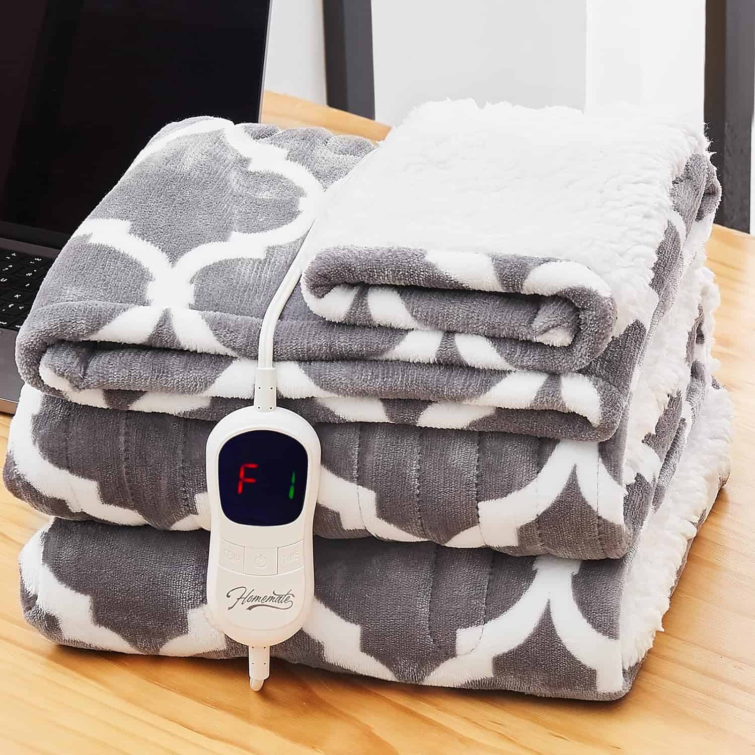 HomeMate Heated Blanket Electric Full Size - 72“x84“