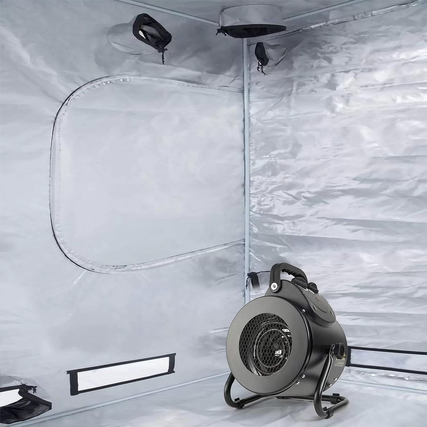 Electric Heater Fan, Portable Heater with Overheat Protection, Fast Heating, Small Garage Heater