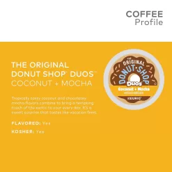 The Original Donut Shop Duos Coconut + Mocha Keurig Single-Serve K-Cup Pods, Medium Roast Coffee, 96 Count