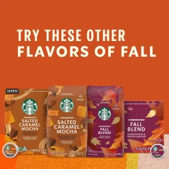 Starbucks K-Cup Coffee Pods—Salted Caramel Mocha Flavored Coffee—100% Arabica—Naturally Flavored—6 boxes (60 pods total)