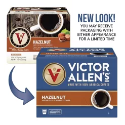 Victor Allen's Coffee Hazelnut Flavored, Medium Roast, 80 Count, Single Serve Coffee Pods for Keurig K-Cup Brewers