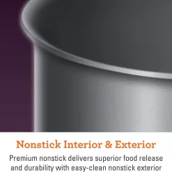 Breville Thermal Pro Hard Anodized Nonstick Sauce Pan/Saucepan/Saucier with Lid and Helper Handle, 4 Quart, Gray