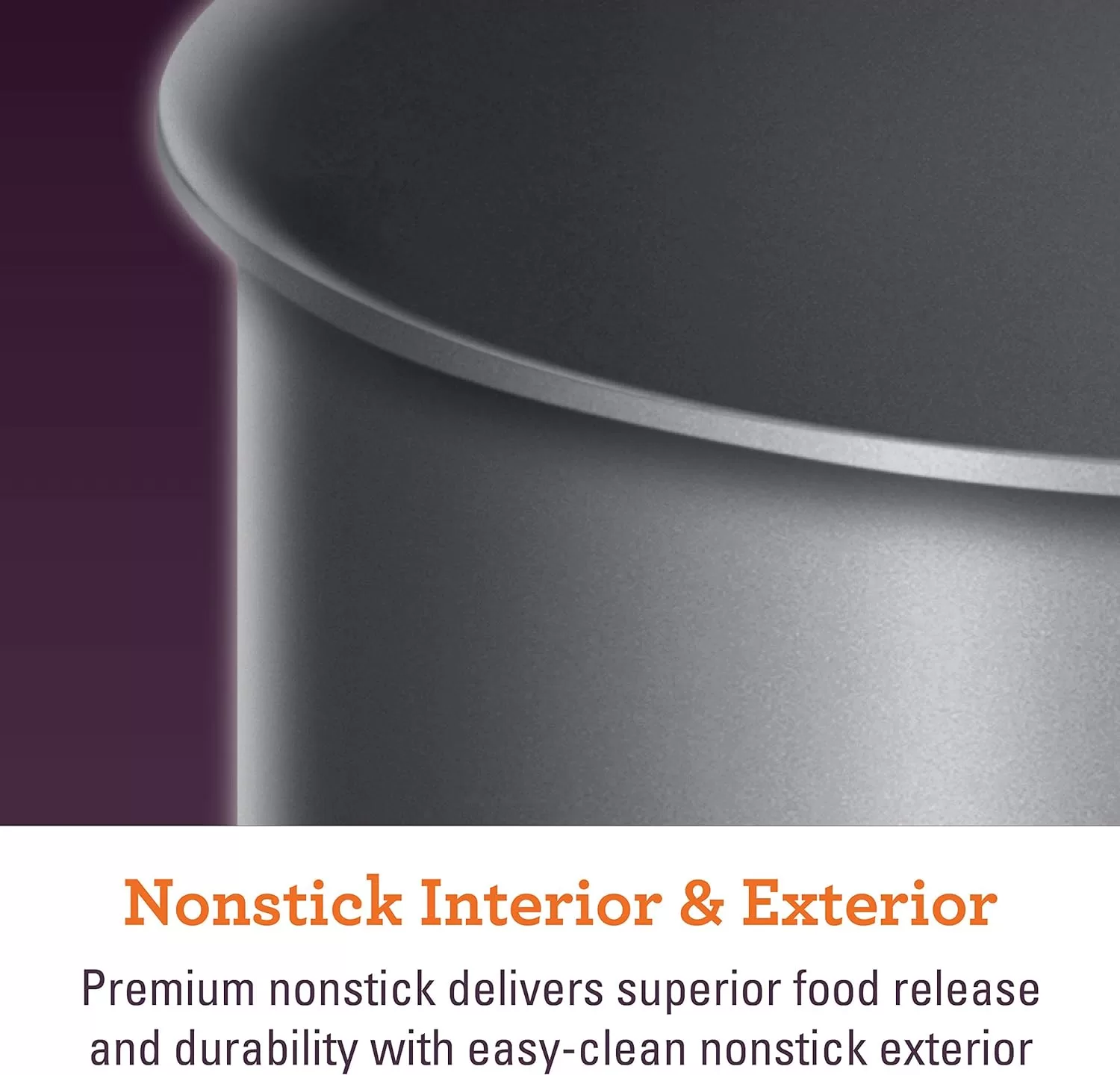 Breville Thermal Pro Hard Anodized Nonstick Sauce Pan/Saucepan/Saucier with Lid and Helper Handle, 4 Quart, Gray