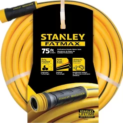 Stanley Garden BDS6651 Fatmax Professional Grade Water Hose, 75' x 5/8", 75ft, Yellow, 500 Psi