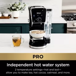 Ninja CFP301 DualBrew Pro Specialty 12-Cup Drip Maker with Glass Carafe, Single-Serve Grounds, Black