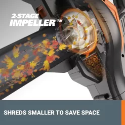 Worx 40V Leaf Blower Cordless with Battery & Charger, 3-in-1 Blower for Lawn