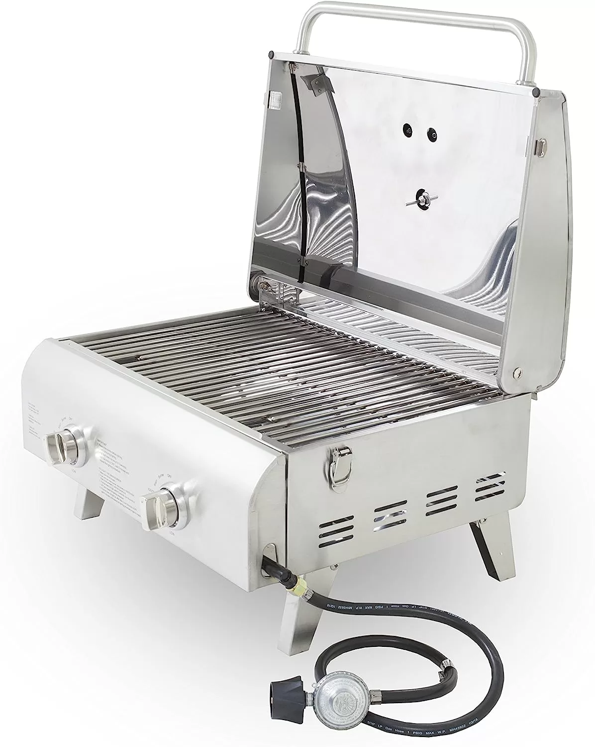 Pit Boss Grills 75275 Stainless Steel Two-Burner Portable Grill
