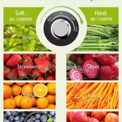 Juicer Machines, Aeitto Cold Press Juicer, Masticating Juicer, Celery Juicers, Black