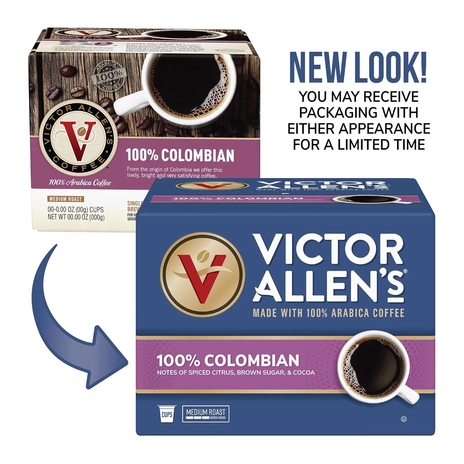 Victor Allen's Coffee 100% Colombian, Medium Roast, 80 Count, Single Serve Coffee Pods for Keurig K-Cup Brewers