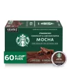 Starbucks Medium Roast K-Cup Coffee Pods — Mocha for Keurig Brewers — 6 boxes (60 pods total)