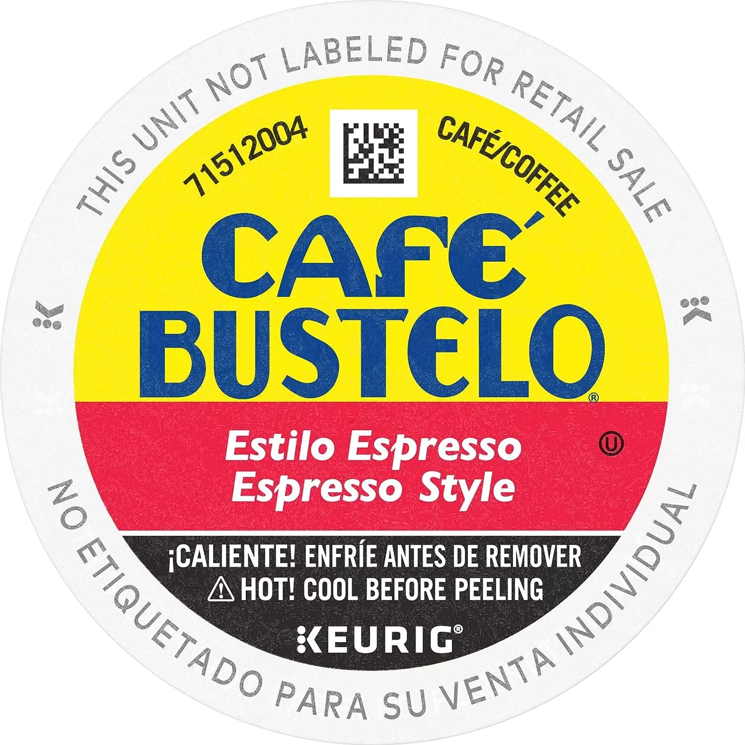 Café Bustelo Espresso Style Dark Roast Coffee, 96 Keurig K-Cup Pods ,24 Count (Pack of 4)