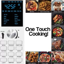 NUWAVE Bravo Air Fryer Oven, 12-in-1, 30QT XL Large Capacity Digital Countertop Convection Oven, silver