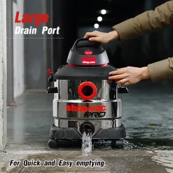 Shop-Vac 8 Gallon 6.0 Peak HP Wet/Dry Vacuum, Stainless Steel Tank, Portable Shop Vacuum