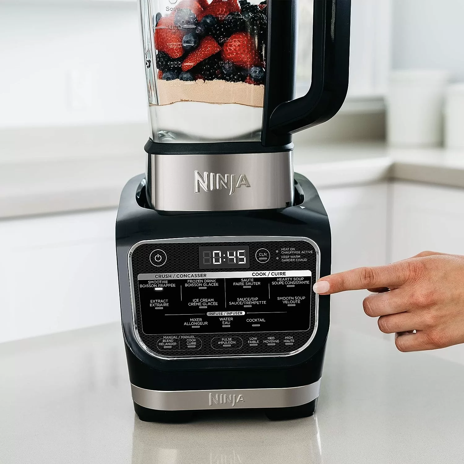 Ninja HB152 Foodi Heat-iQ Blender, 64 oz, Black