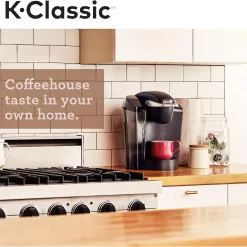 Keurig K-Classic Coffee Maker K-Cup Pod, Single Serve, Programmable, 6 to 10 oz. Brew Sizes, Black