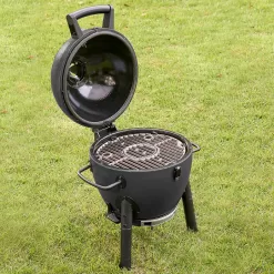 Char-Griller E86714 AKORN Jr. Kamado, Ash Portable Charcoal Grill