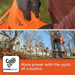BLACK+DECKER Electric Leaf Blower, Leaf Vacuum and Mulcher 3 in 1 (BEBL7000)