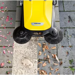 Kärcher - S 4 Twin Walk-Behind Outdoor Hand Push Sweeper, Yellow