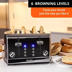 KRUPS Breakfast Essentials Stainless Steel Toaster, 4-Slice