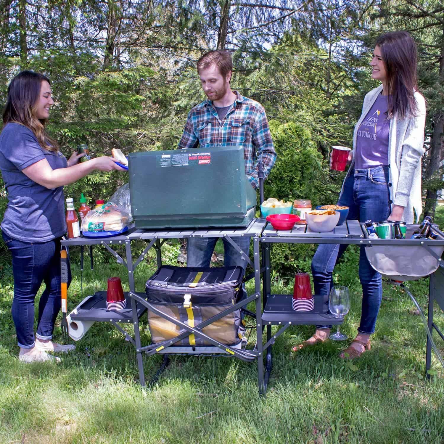 GCI Outdoor Master Cook Station, Portable Camp Kitchen Table