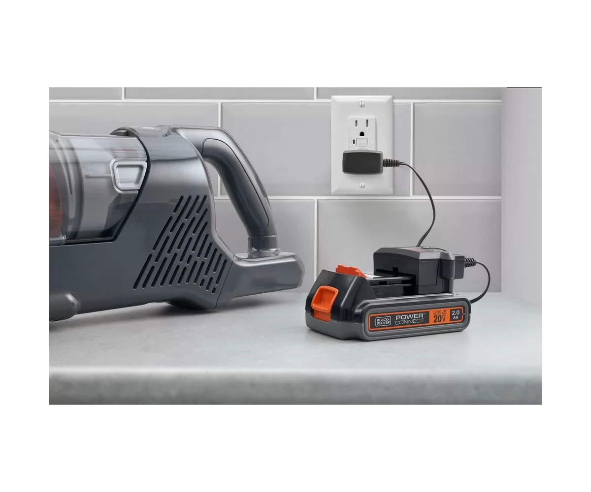 Black & Decker BHFEA18D1 POWERSERIES 20V MAX Lithium-Ion Cordless Stick Vacuum Kit (2 Ah)
