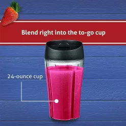 Oster Blender | Pro 1200 with Glass Jar, 24-Ounce Smoothie Cup, Brushed Nickel