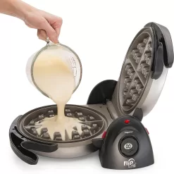 Presto 03510 Ceramic FlipSide Belgian Waffle Maker,Black