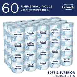 Cottonelle Professional Standard Roll Toilet Paper (17713), 2-Ply, White, (451 Sheets/Roll, 60 Rolls/Case, 27,060 Sheets/Case)