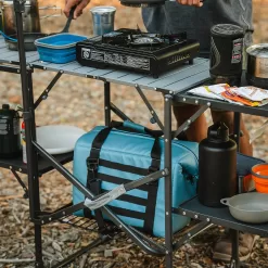 GCI Outdoor Master Cook Station, Portable Camp Kitchen Table