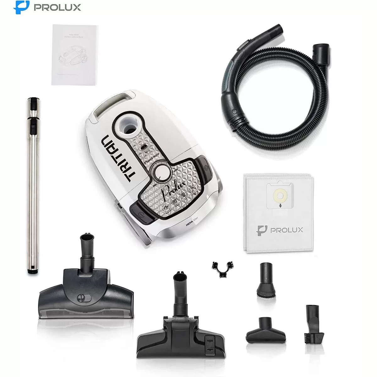 Prolux Tritan Canister Vacuum HEPA Sealed Hard Floor Vacuum