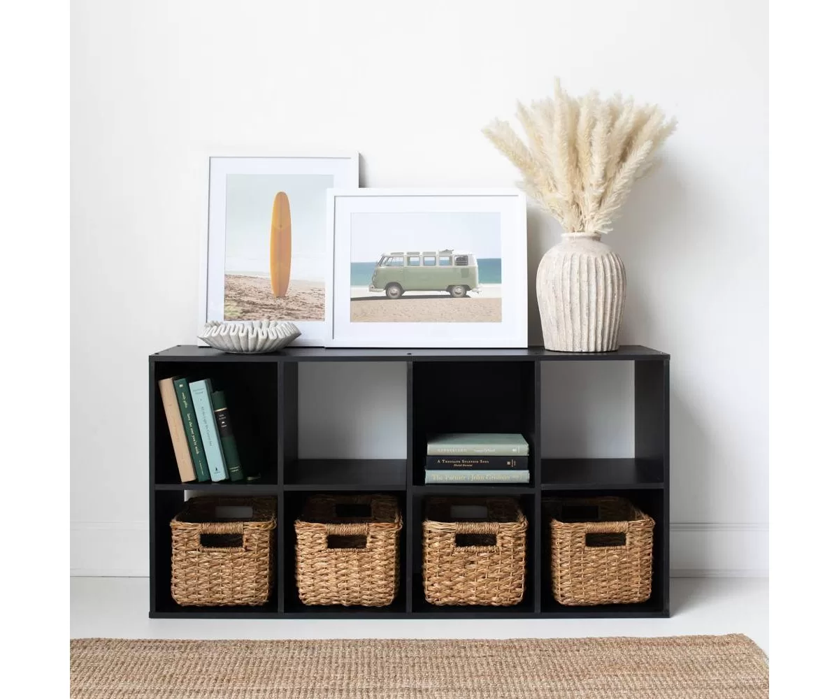 Signature Design by Ashley 47.05" Langdrew 8 Cube Organizer Black