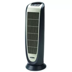 Lasko 5160 Portable Electric 1500 Watt Room Oscillating Ceramic Tower Space Heater with Remote, Adjustable Thermostat, Digital Controls, and Timer