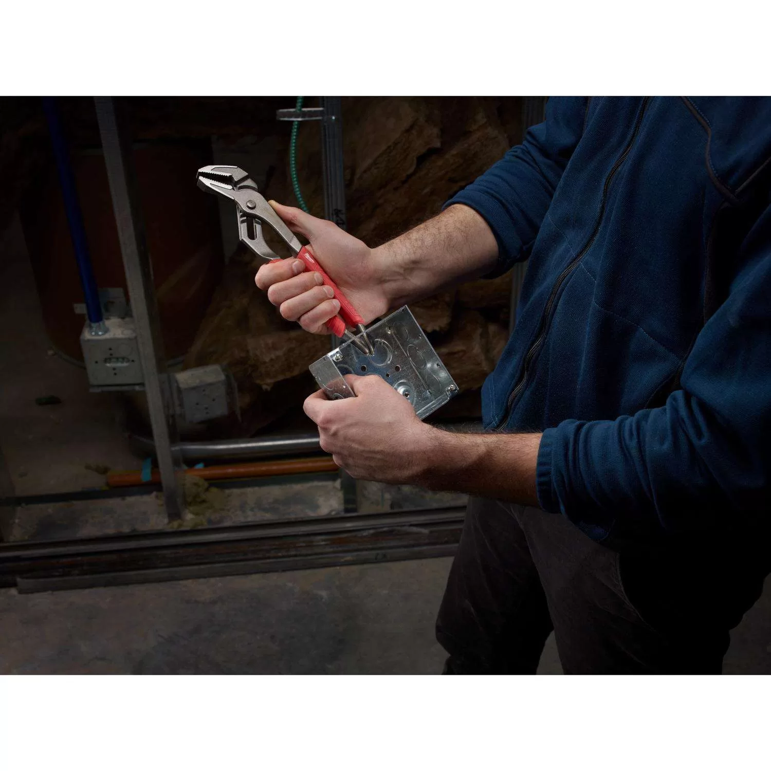 Milwaukee Ream and Punch 16 in. Forged Alloy Steel Straight - Jaw Pliers