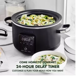 GreenPan PFAS-Free Nonstick 4qt Slow Cooker Matte Black
