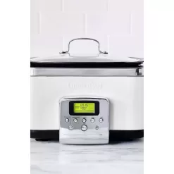 GreenPan 6-quart Elite Ceramic Nonstick 8-in-1 Programmable Electric Slow Cooker - Cloud Cream