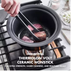 GreenPan PFAS-Free Nonstick 4qt Slow Cooker Matte Black