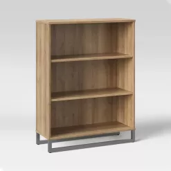 Room Essentials Mixed Material 3 Shelf Bookcase - Natural