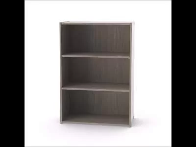 Sauder 35.27" 3 Shelves Beginnings Bookcase Silver Sycamore - Sauder