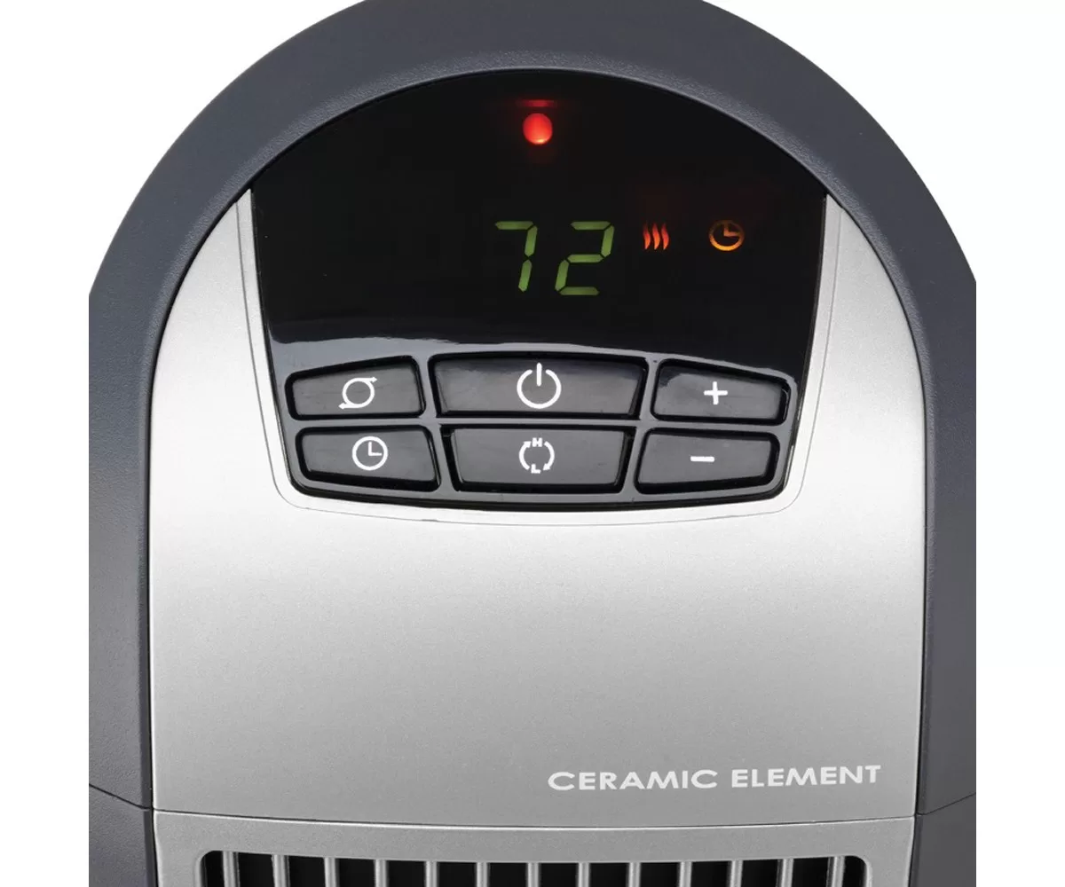 Lasko 5160 Portable Electric 1500 Watt Room Oscillating Ceramic Tower Space Heater with Remote, Adjustable Thermostat, Digital Controls, and Timer