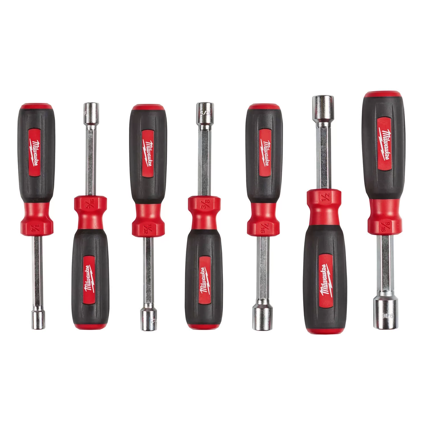 Milwaukee Assorted in. SAE Hollow Shaft Nut Driver Set 7 in. L 7 pc