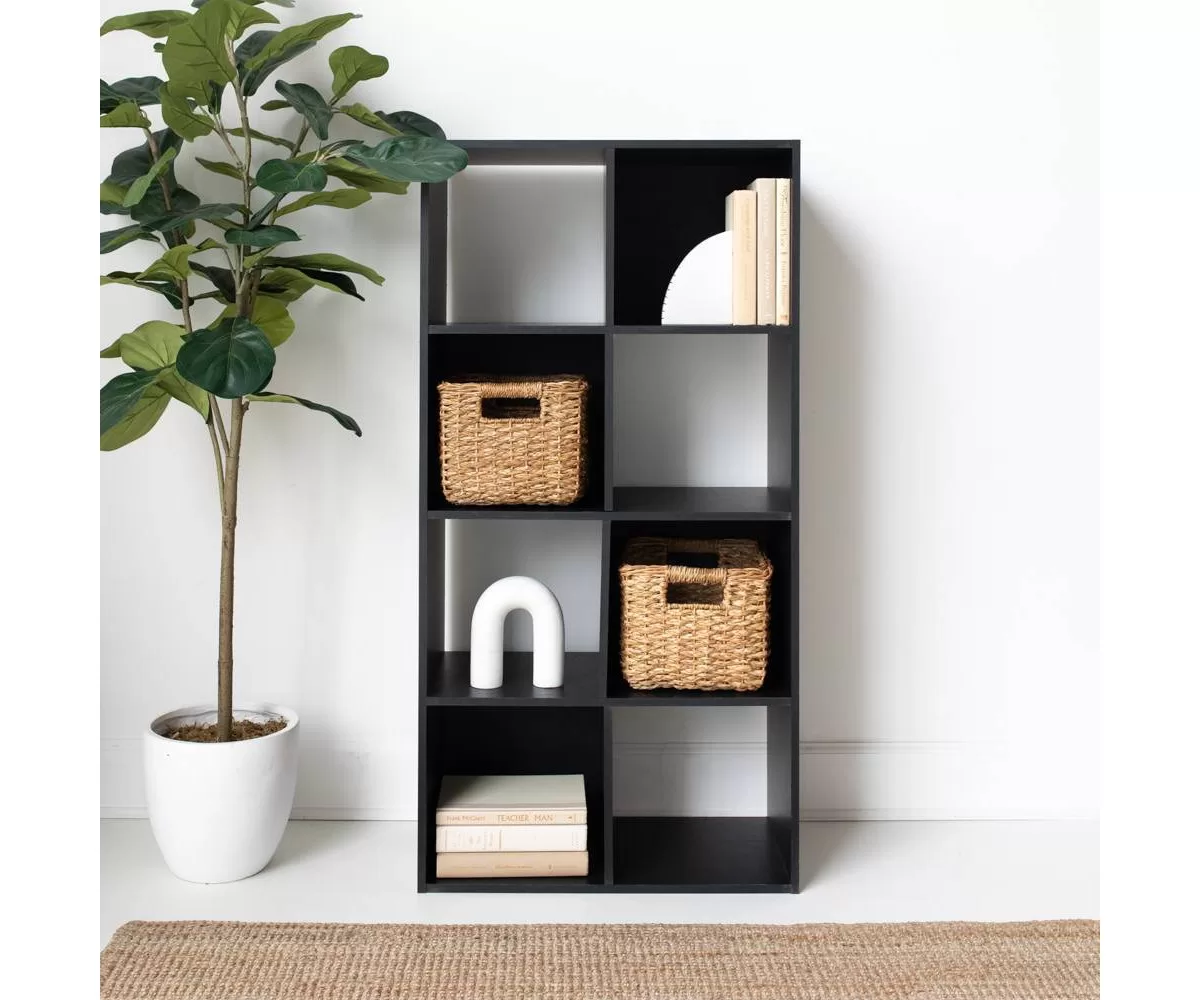 Signature Design by Ashley 47.05" Langdrew 8 Cube Organizer Black