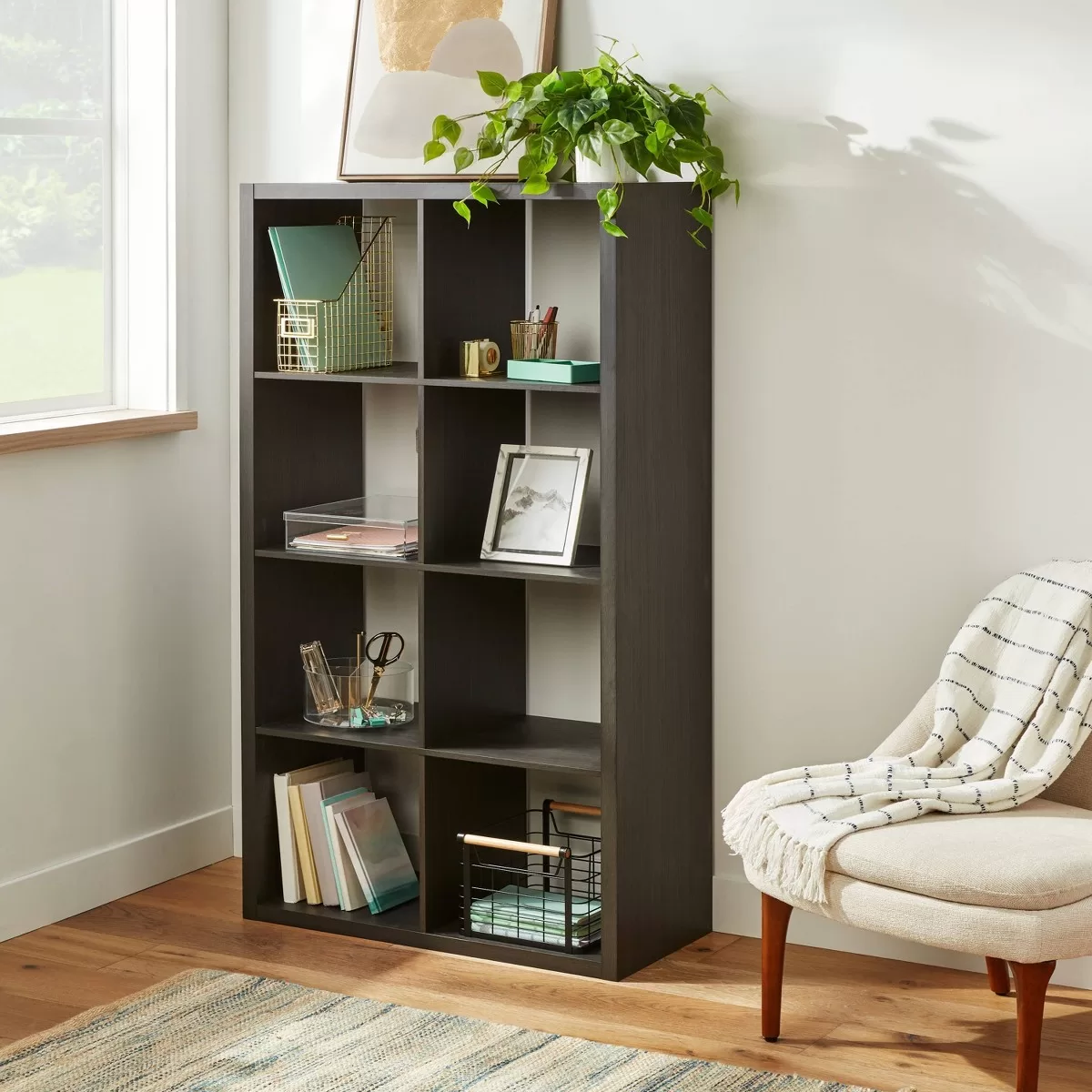 Brightroom 8 Cube Organizer - Black